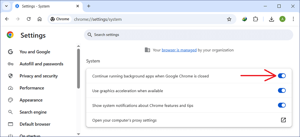 Allow backround applications to run when Chrome is closed